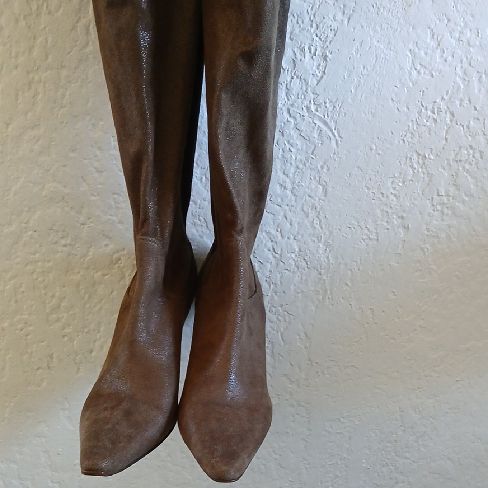 Donald J. Pliner Brown Over the Knee Boots